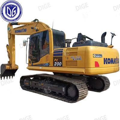 کیفیت  PC200 Used Komatsu Excavator 20 Ton Japanese Used Medium Hydraulic Crawler Excavator کارخانه