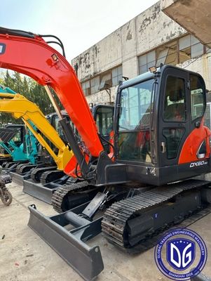 DX60 استفاده شده Doosan 6 تن حفاری استفاده شده مینی حفاری هیدرولیک ماشین