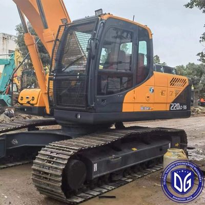 R220 22 تن استفاده شده Hyundai Excavator با انعطاف پذیری بالا و تمام زمین