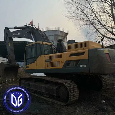ولوو EC480 48 تن استفاده شده Excavator Crawler تجهیزات ساختمانی بزرگ در وضعیت خوب