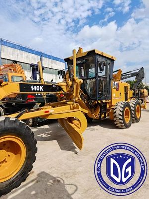 140k Caterpillar استفاده شده گريدر دستگاه هیدرولیک قدرتمند