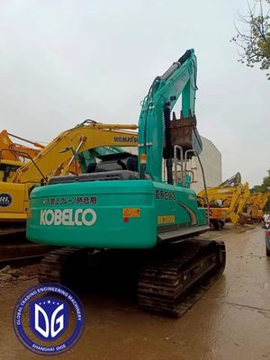 دقت Sk200 استفاده شده Kobelco 20t حفاری با سیستم هیدرولیکی با عملکرد بالا