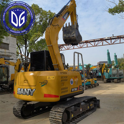 Sany SY75C 7.5Ton حفاری کوچک با سیستم هیدرولیک پیشرفته استفاده شده