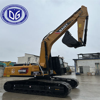 استفاده شده Sany SY215 21.5Ton Excavator خزنده با مصرف سوخت پایین موتور