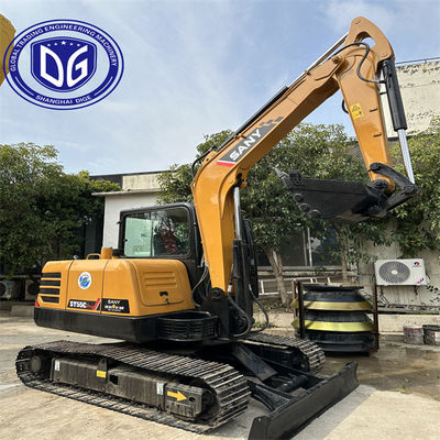 Sy55 5.5 تن Sany Excavator استفاده شده کنترل دقیق بر روی حفاری