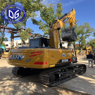 Sy135 13.5 تن استفاده شده SANY حفاری با ظرفیت خنک کننده افزایش یافته