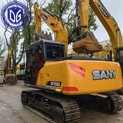 Sany SY155 15.5T استفاده شده Excavator خزنده کارآمد و سیستم قدرت صرفه جویی در انرژی