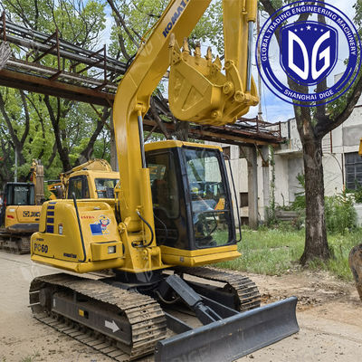منشأ ژاپن PC60 استفاده شده Komatsu Excavator PC60 Excavator دست دوم Komatsu Excavator PC60