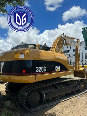 موتور چرخش بالا 320C استفاده شده Caterpillar 20t Excavator با سیستم هیدرولیکی خوب