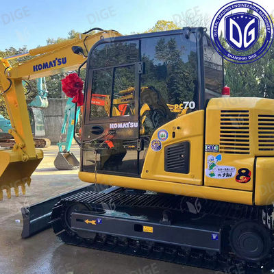 منشأ ژاپن PC70 استفاده شده Komatsu Excavator PC70 Excavator دست دوم Komatsu Excavator PC70