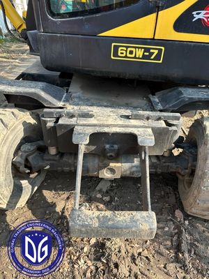 R60w-7 6 تن استفاده شده Hyundai Excavator و کنترل ثبات بهبود یافته