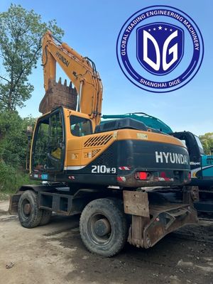 فوق العاده با دوام R210w-9 21t استفاده شده Hyundai Excavator با عملکرد کارآمد