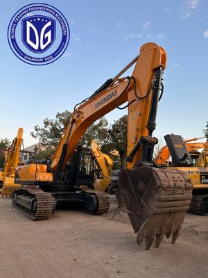 R520LC-9Vs حفاری هیدرولیک هیوندای استفاده شده با سیستم فن خنک کننده کارآمد