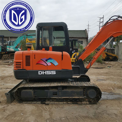 کاربری دوستانه DH55 استفاده شده Doosan Excavator 5.5t حرفه ای نگهداری