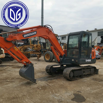 کاربری دوستانه DH55 استفاده شده Doosan Excavator 5.5t حرفه ای نگهداری