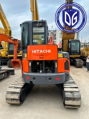 طراحی صندلی قابل تنظیم ZX50U 5 تن استفاده شده Hitachi Excavator با سیستم ترمز کارآمد