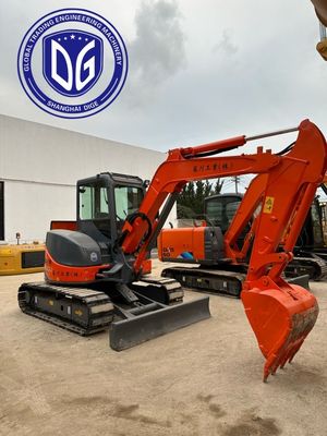 طراحی صندلی قابل تنظیم ZX50U 5 تن استفاده شده Hitachi Excavator با سیستم ترمز کارآمد