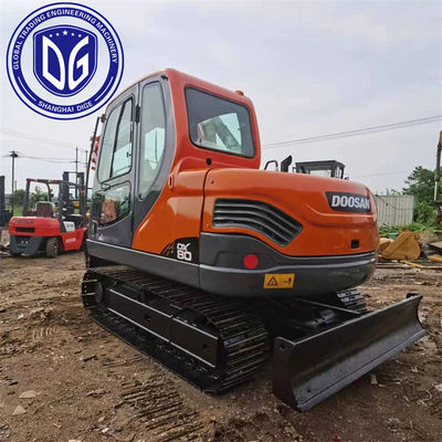DX80 8 تن استفاده شده Doosan Excavator ماشین حفاری هیدرولیک