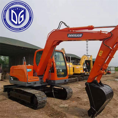 DX80 8 تن استفاده شده Doosan Excavator ماشین حفاری هیدرولیک