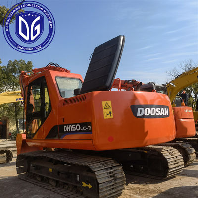 منشأ کره DH150-7 حفاری دوسان استفاده شده DH150-7 حفاری دست دوم Doosan Excavator DH150-7