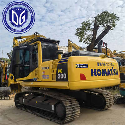 منشأ ژاپن PC200-8 استفاده شده Komatsu Excavator PC200-8 Crawler Excavator استفاده شده Komatsu Hydraulic Excavator PC200-8