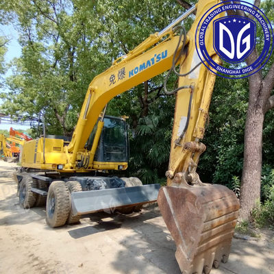 منشأ ژاپن PC150W استفاده شده Komatsu چرخ حفاری PC150W حفاری دست دوم Komatsu حفاری هیدرولیک PC150W