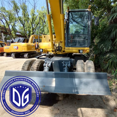 منشأ ژاپن PC150W استفاده شده Komatsu چرخ حفاری PC150W حفاری دست دوم Komatsu حفاری هیدرولیک PC150W