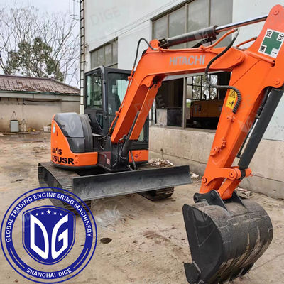 ZX55 5.5 تن استفاده شده Hitachi Excavator کاملاً قادر به کار سبک