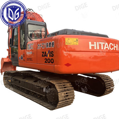ZX200 ZX200-6 20 تن استفاده شده Hitachi Crawler Excavator 97 درصد جدید