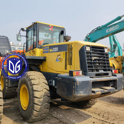کارآمد مصرف انرژی استفاده شده Komatsu Loader WA320-5 اصل کار صرفه جویی محدود سهام