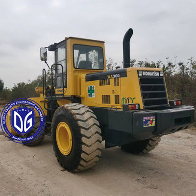 صداهای کم WA360-3 بارگذاری کننده استفاده شده Komatsu بارگذاری کننده هیدرولیک منشاء از ژاپن