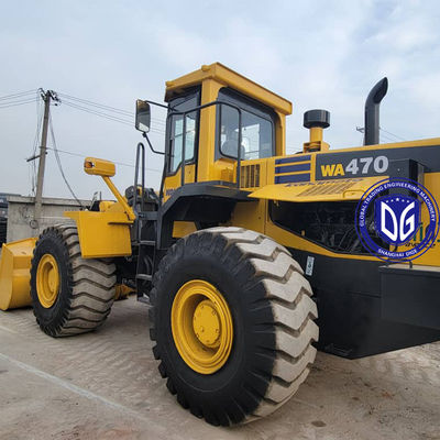کاماتسو WA470-3 تجهیزات ساختمانی بارگیری استفاده شده برای مهندسی معادن بزرگ