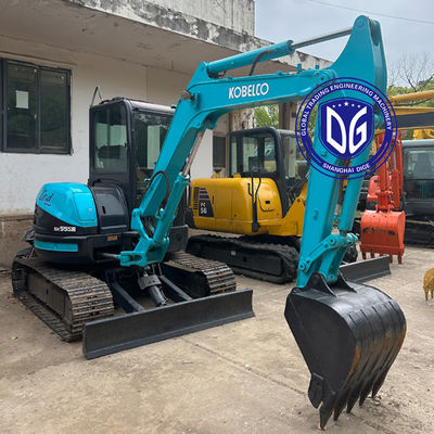 کاوشگر هیدرولیکی استفاده شده SK55 Kobelco Mini Crawler5.5 تن، 90 درصد جدید، الان آماده فروش