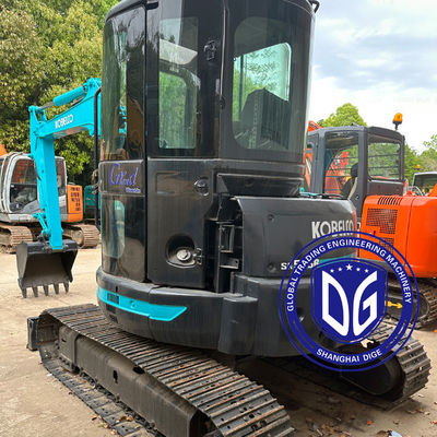 کاوشگر هیدرولیکی استفاده شده SK55 Kobelco Mini Crawler5.5 تن، 90 درصد جدید، الان آماده فروش
