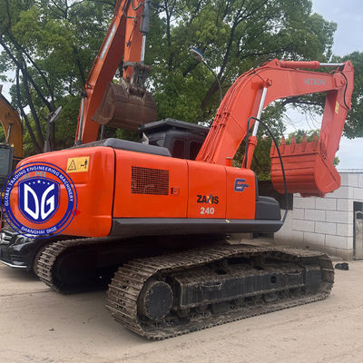 24 تن ZX240 استفاده شده Hitachi Excavator استفاده شده Crawler Excavator حرکت هیدرولیک درایو