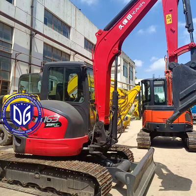Kubota KX163 6.3Ton مینی استفاده شده حفاری منشأ از ژاپن تعمیری سنگین