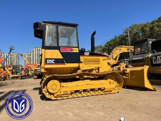 D5C استفاده شده Caterpillar Dozer بلدوزر هیدرولیک با قدرت شگفت انگیز
