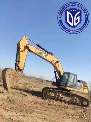 حفاری خندق 340D2L استفاده شده Caterpillar Excavator 40 تن زمان آزموده شده زمین دستی Excavator