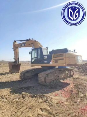 حفاری خندق 340D2L استفاده شده Caterpillar Excavator 40 تن زمان آزموده شده زمین دستی Excavator