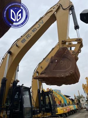 حفاری خندق 349E استفاده شده Caterpillar Excavator 49 تن زمان آزمایش شده زمین دستی Excavator