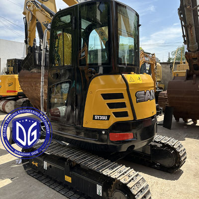 استفاده شده Sany SY35 3.5Ton Excavator کوچک خزنده تقریبا جدید با طراحی جمع و جور