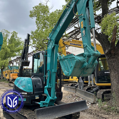 کنترل های پاسخگویی از Kobelco SK55 5.5 تن Crawler Excavator