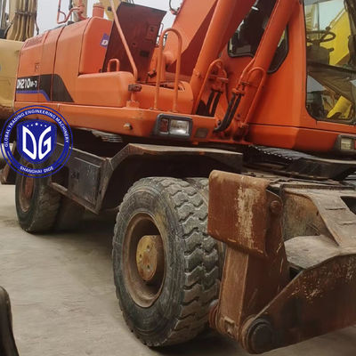 حفاری چرخ دار دوسان DH210 21 تن استفاده شده در حالت عالی تکنولوژی صرفه جویی در انرژی