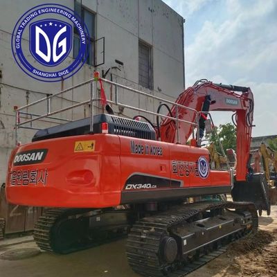 DX340LCA 34t استفاده شده Doosan Excavator اصلی از کره با بازوی قدرتمند