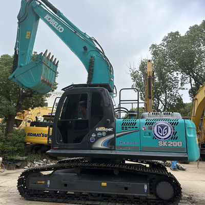 حفاری 20 تن مارک ژاپن Kobelco SK200 حفاری استفاده شده برای تجهیزات ساختمانی Kobelco