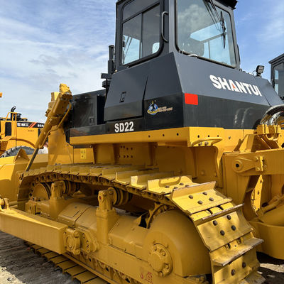 شانتوئی SD22 استفاده شده بلدوزر هیدرولیک با موتور NT855-C280 برای فروش بلدوزر خزنده