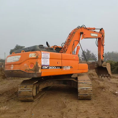 Doosan Original DX300LCA حفاری هیدرولیک مورد استفاده با موتور DE08TIS برای فروش حفاری خزنده