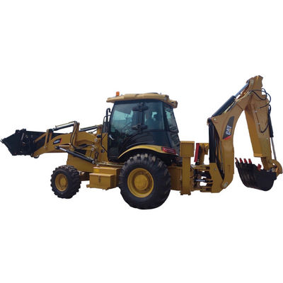 حفاری های استفاده شده Caterpillar Backhoe Loader با راهنمایی فنی از راه دور