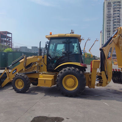 حفاری های استفاده شده Caterpillar Backhoe Loader با راهنمایی فنی از راه دور