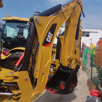 حفاری های استفاده شده Caterpillar Backhoe Loader با راهنمایی فنی از راه دور